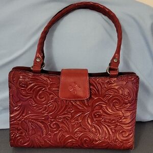 Patricia Nash Red Leather Handbag